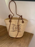 Straw Bucket Shoulder Bag