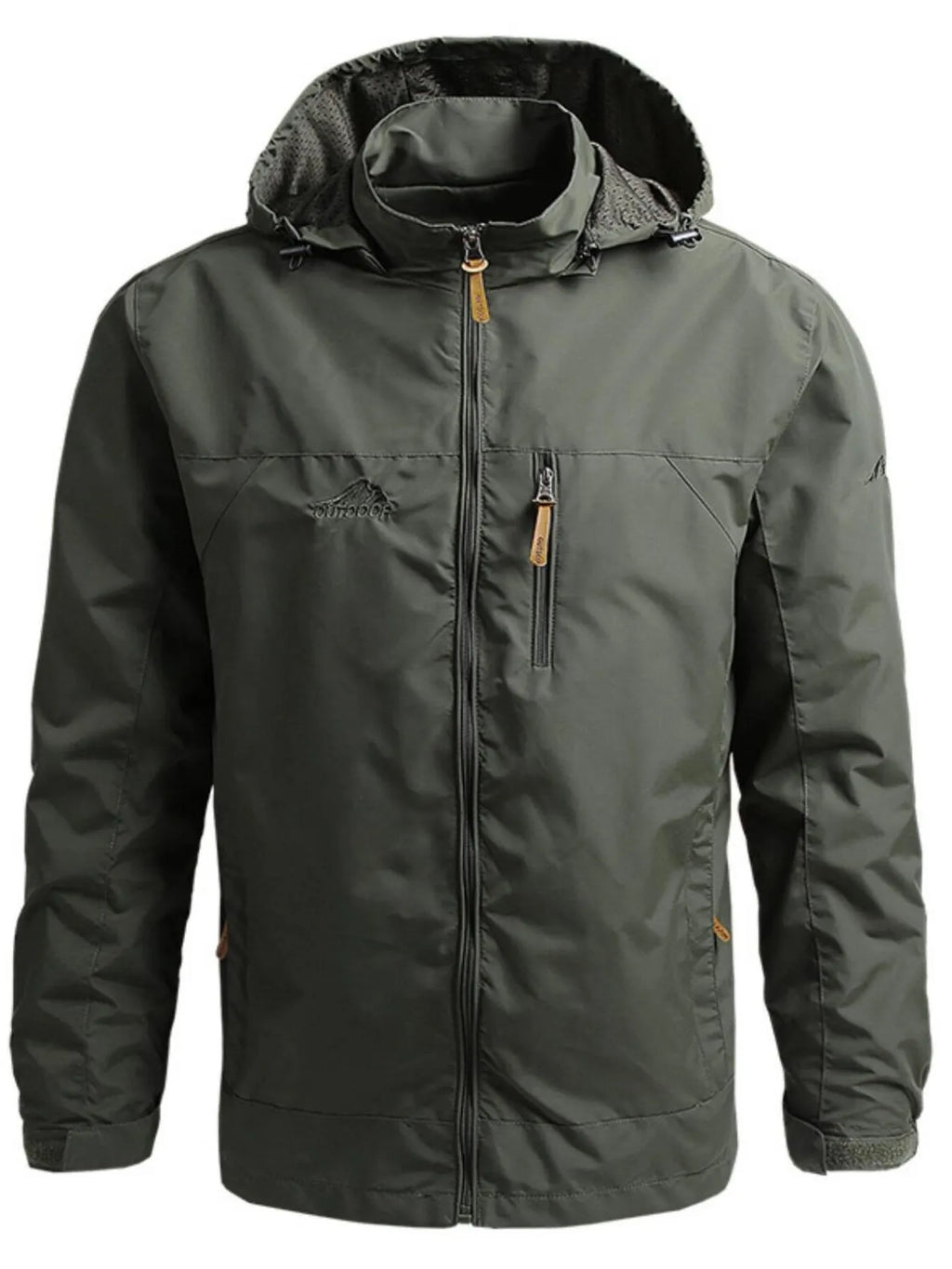 Men's Plus Size Outdoor Windproof Hooded Jacket