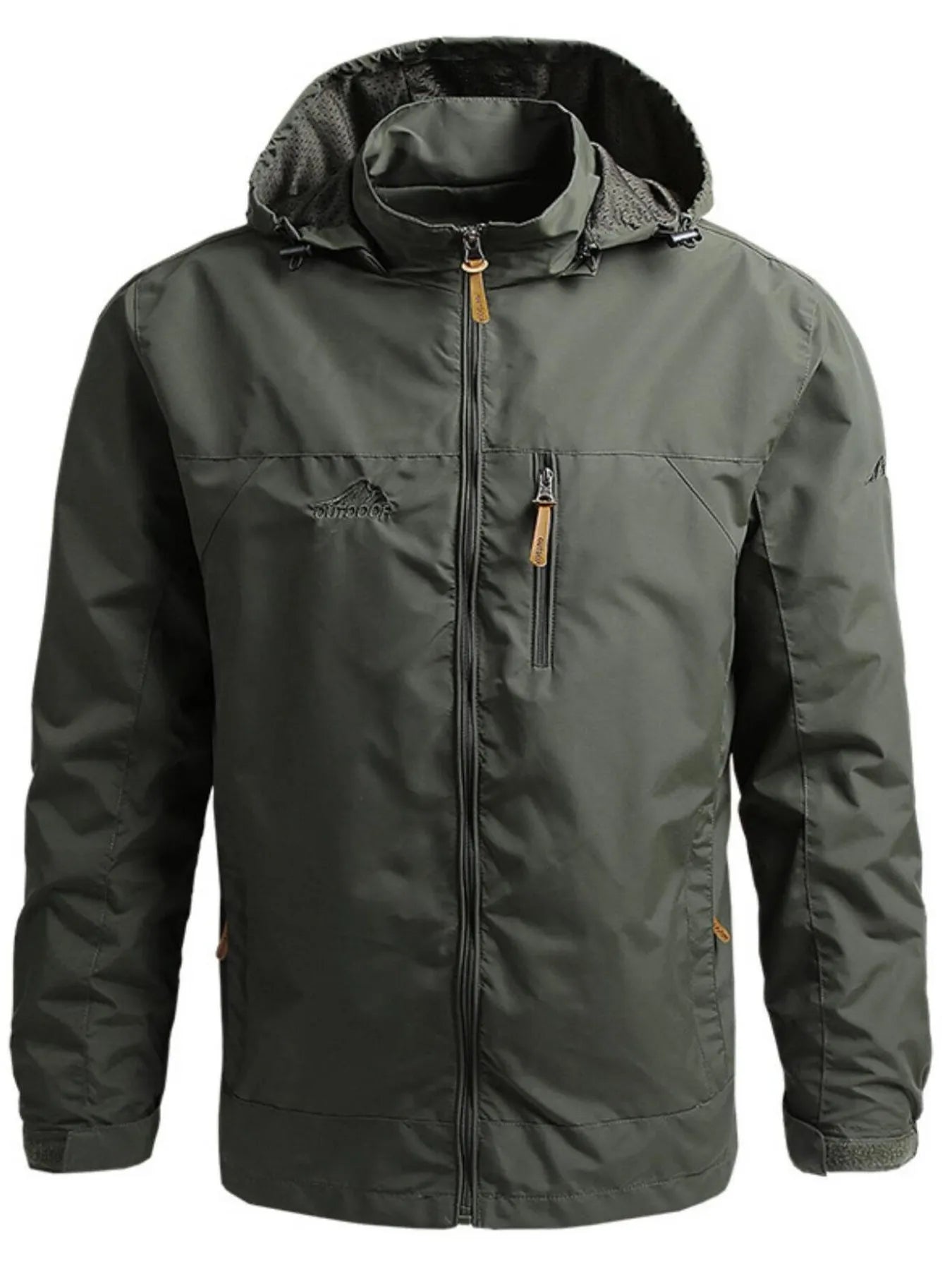 Men's Plus Size Outdoor Windproof Hooded Jacket