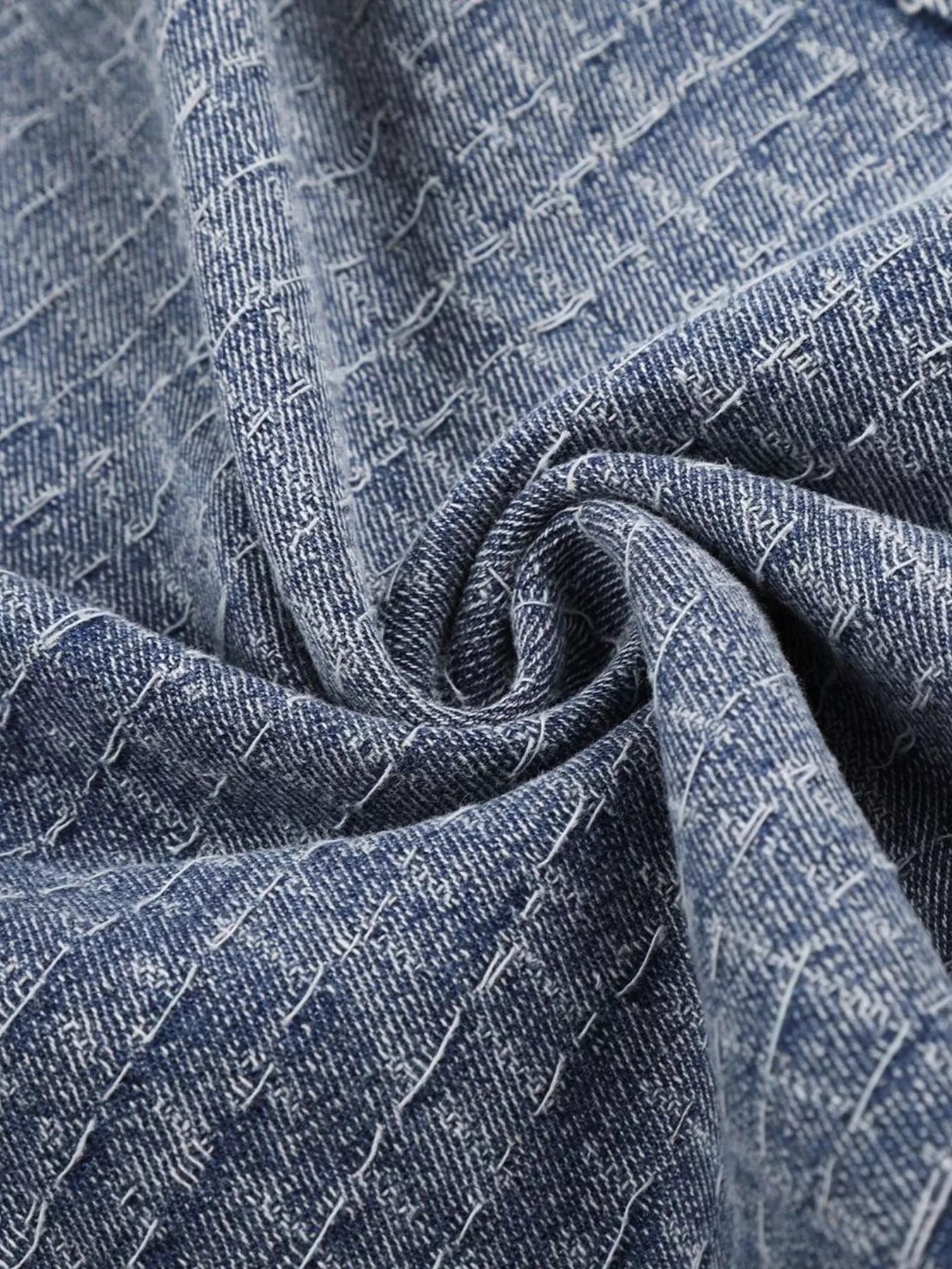 Men's Wide Leg Denim Capris