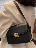 Buckle Flap Shoulder Bag