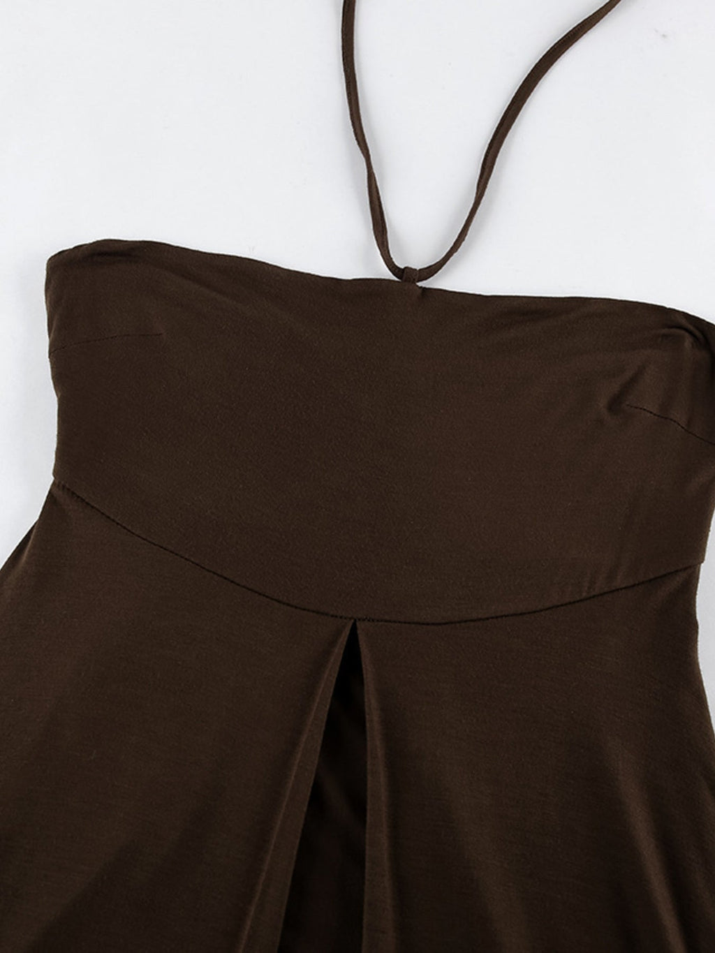 Halter Neck Split Longline Cami