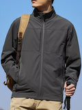 Men's Plus Size Zip Up Lightweight Windproof Outdoor Jacket