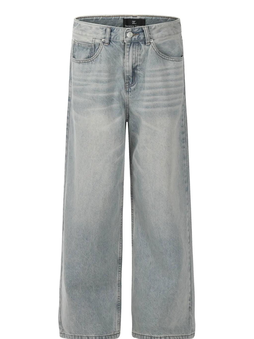 Men's Wash Wide Leg Relaxed Fit Jeans
