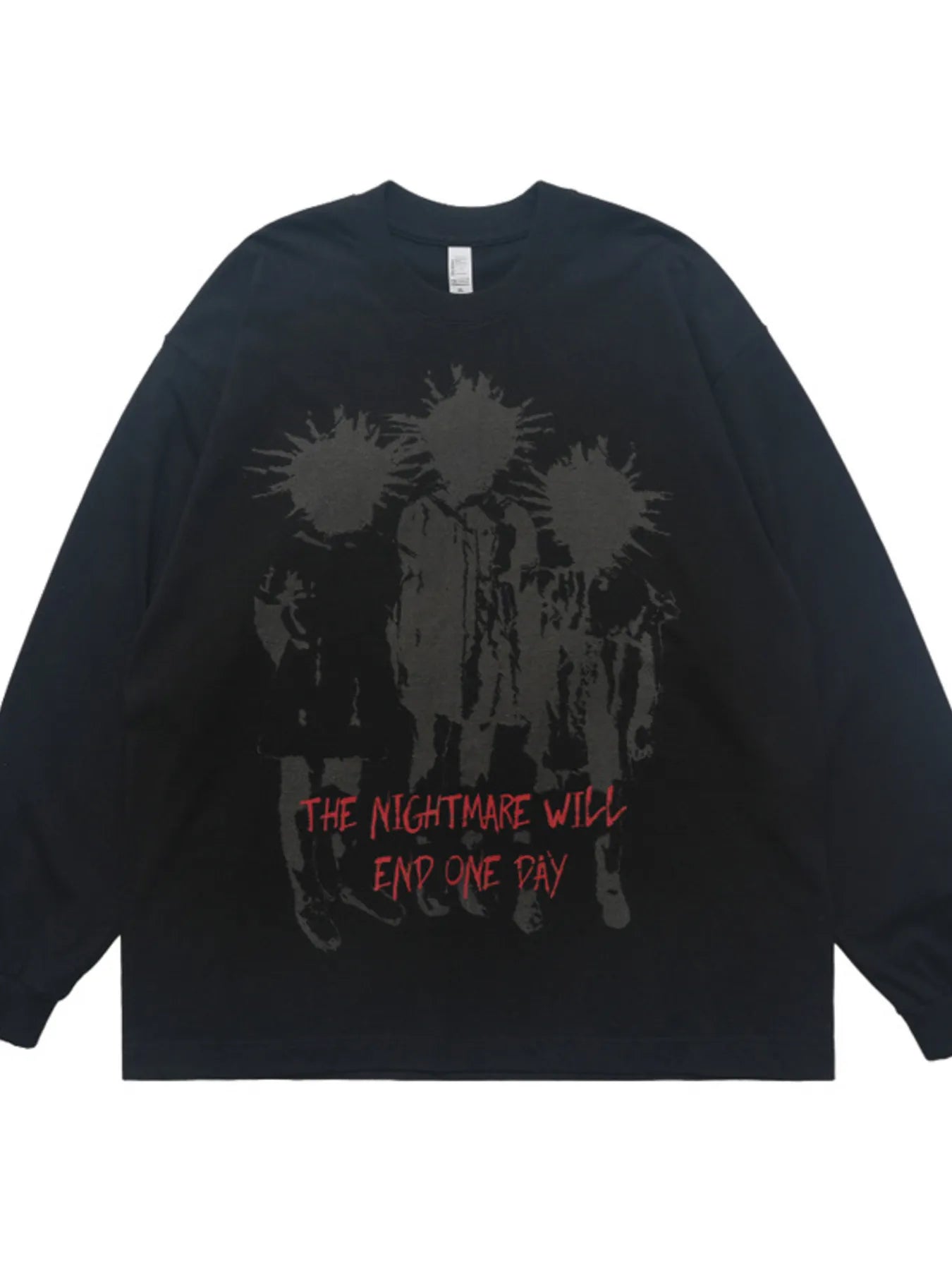 Men's Plus Size Graphic Long Sleeve T-Shirt