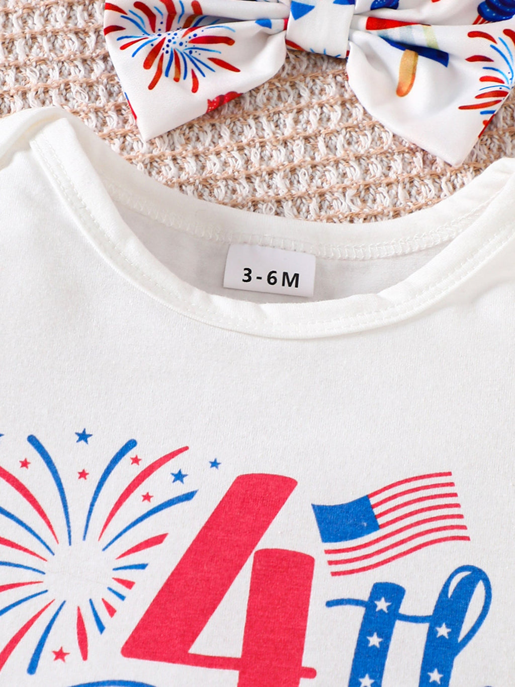 Children's Independence Day Print Outfit Set