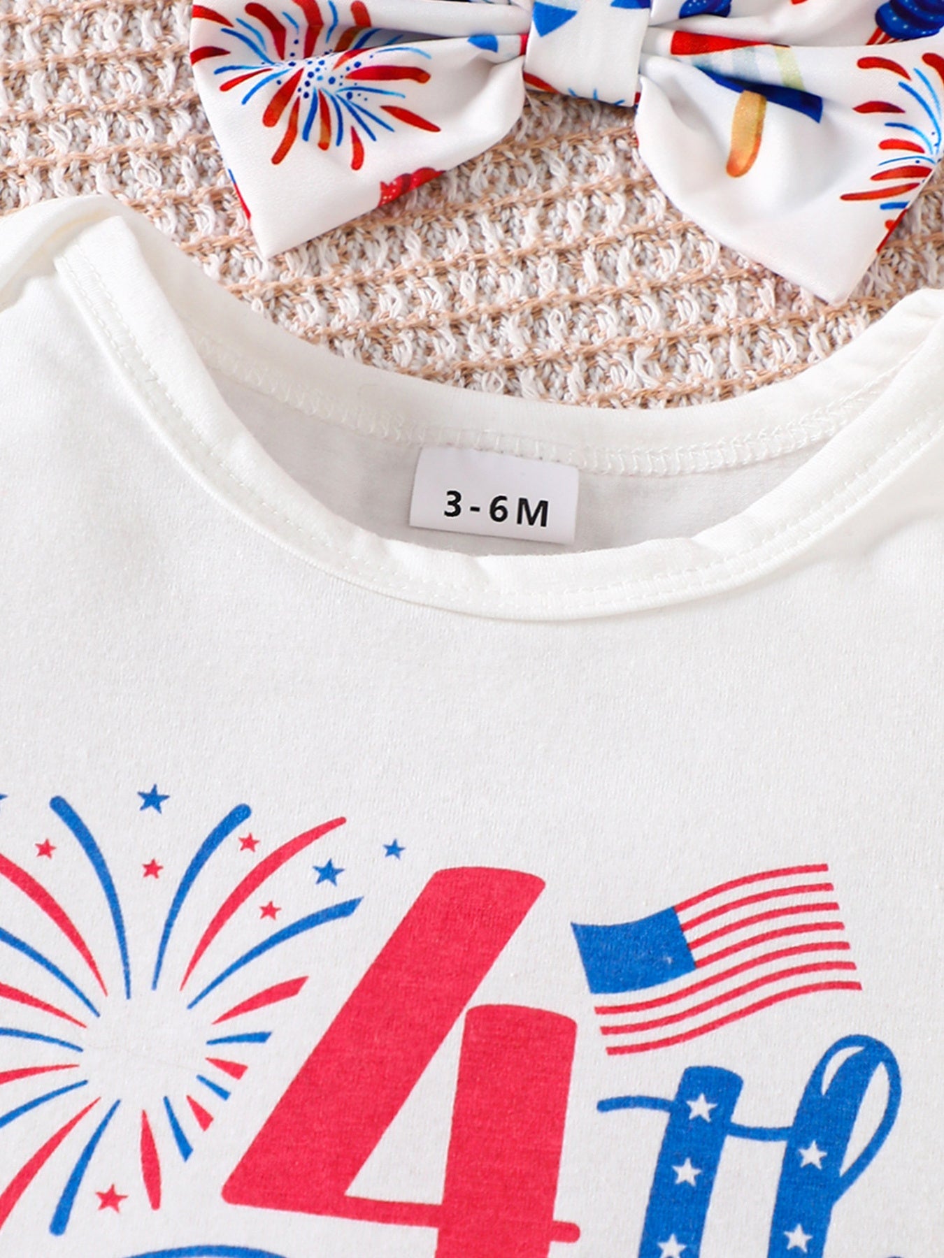 Children's Independence Day Print Outfit Set