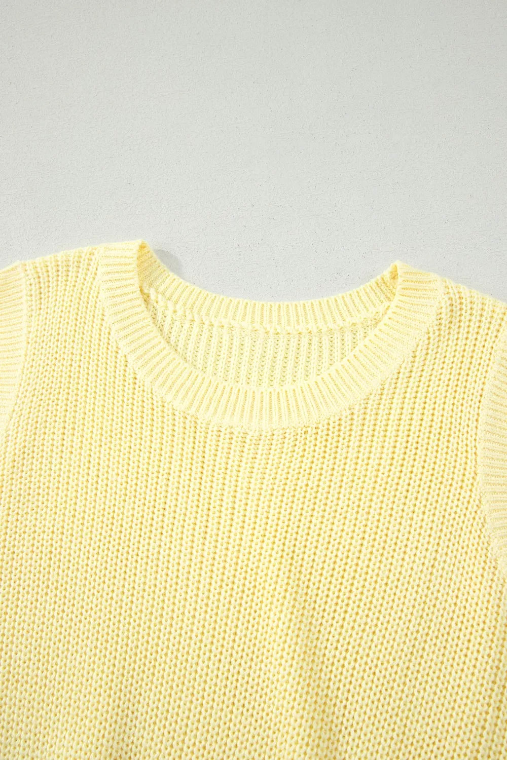 Solid Color Cropped Knit Knot Back Cutout Sweater Tank