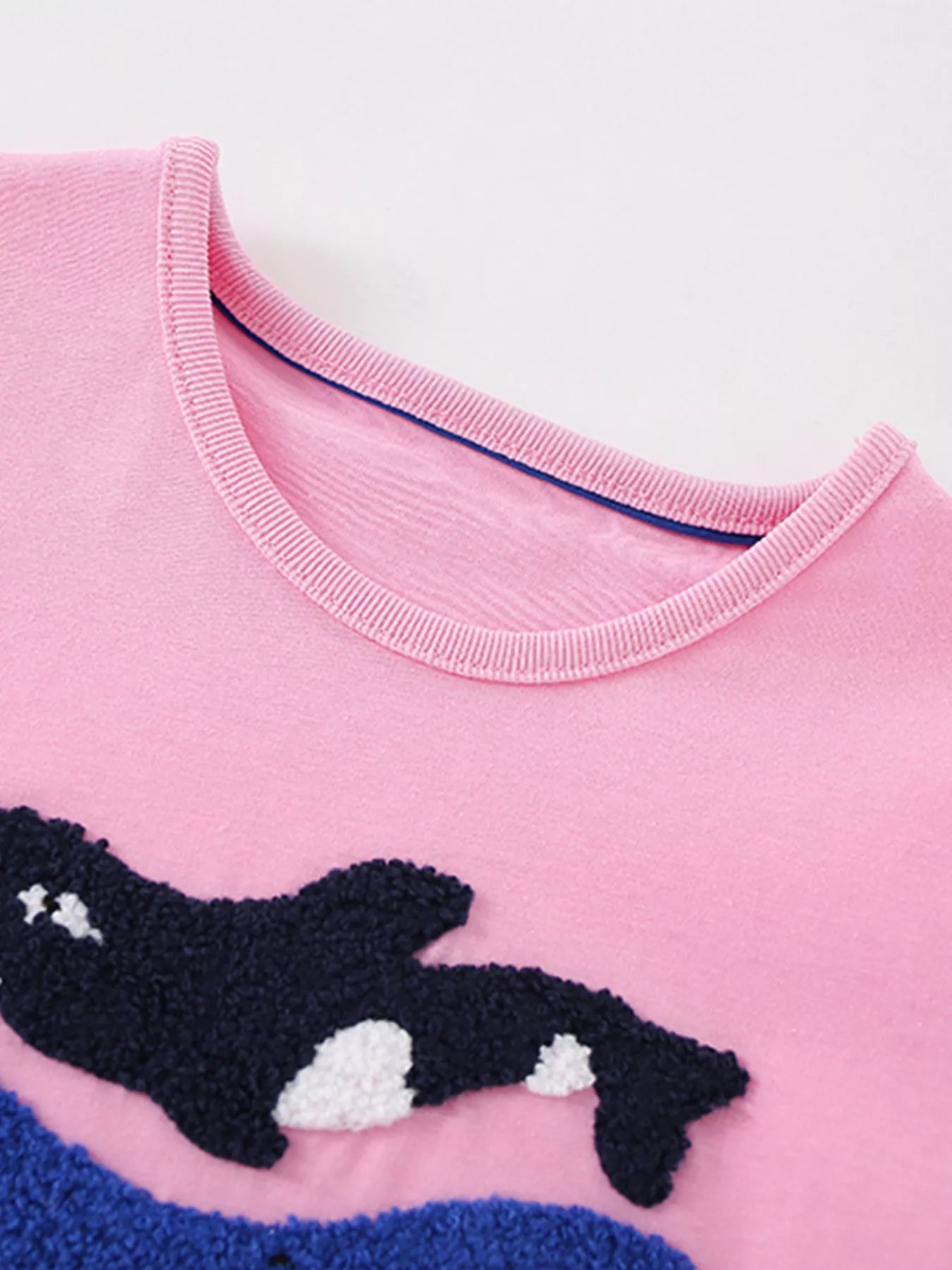 Children's Ocean Animal Embroidered T-Shirt