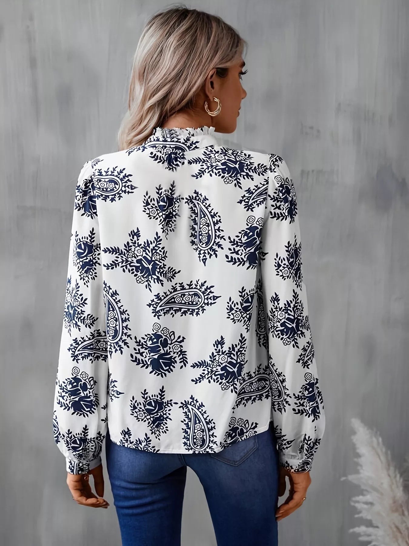 Paisley Print Button Up Shirt