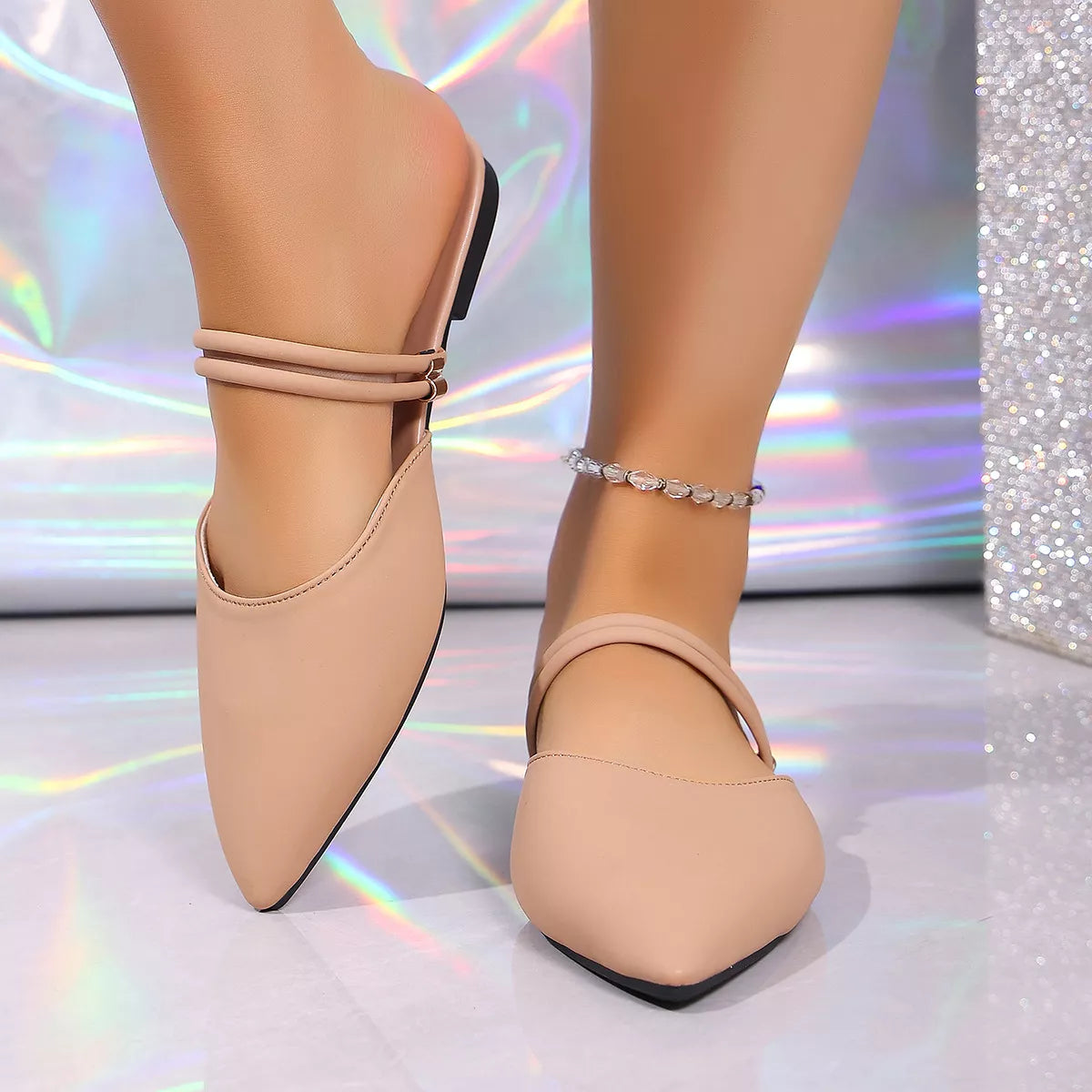 Point Toe Flats Sandals
