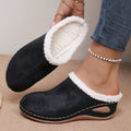 Plush Lined Wedge Slip-Ons