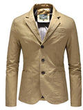 Men's Plus Size Casual Slim Fit Button Up Blazer
