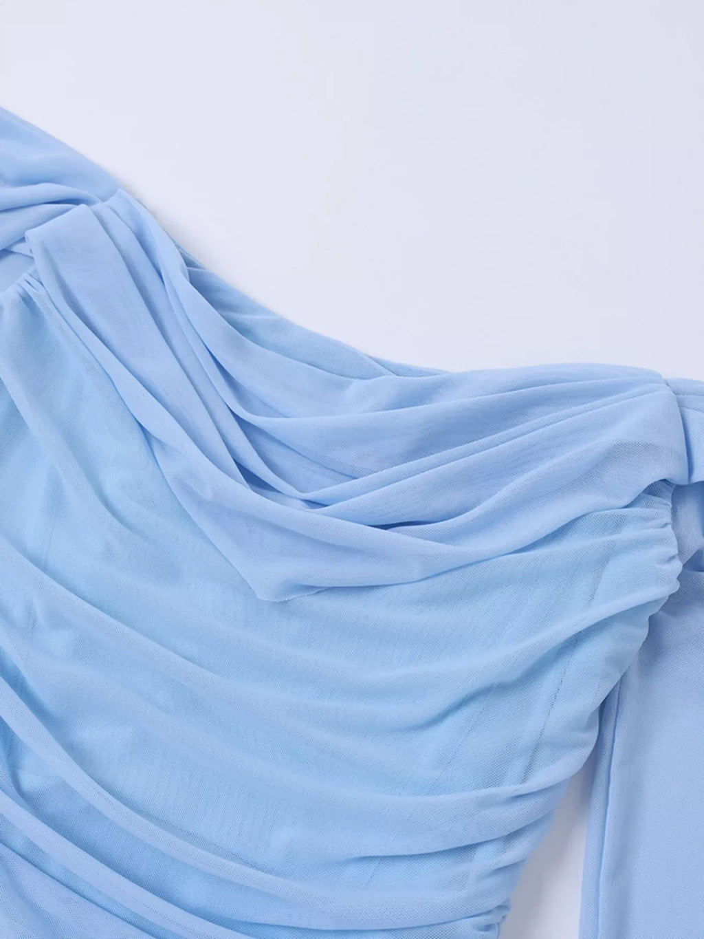Off-Shoulder Ruched Mermaid Maxi Dress