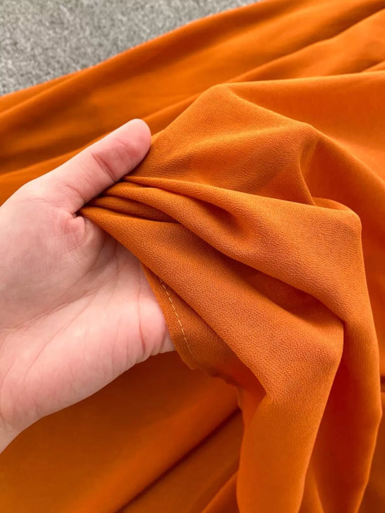 Ruffle Square Neck Balloon Sleeve A-Line Dress