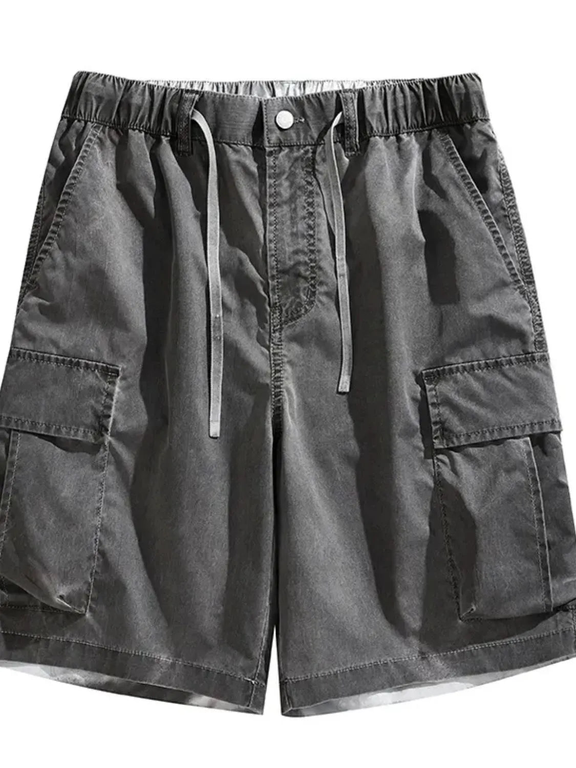 Men's Plus Size Drawstring Cargo Shorts
