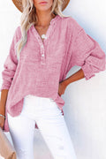Buttoned Long Sleeve Blouse