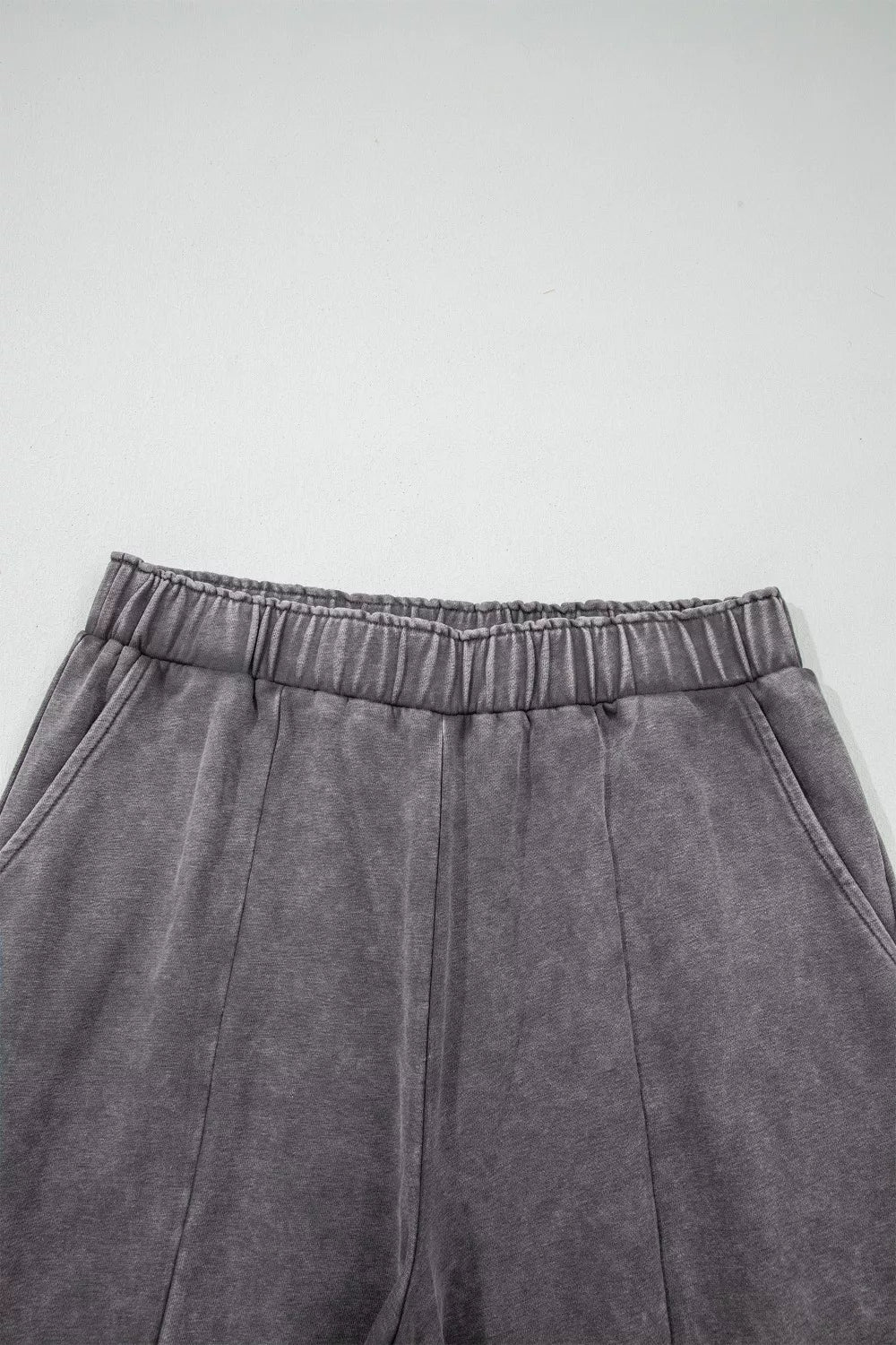 Mineral Wash Leopard Patchwork Loose Pants