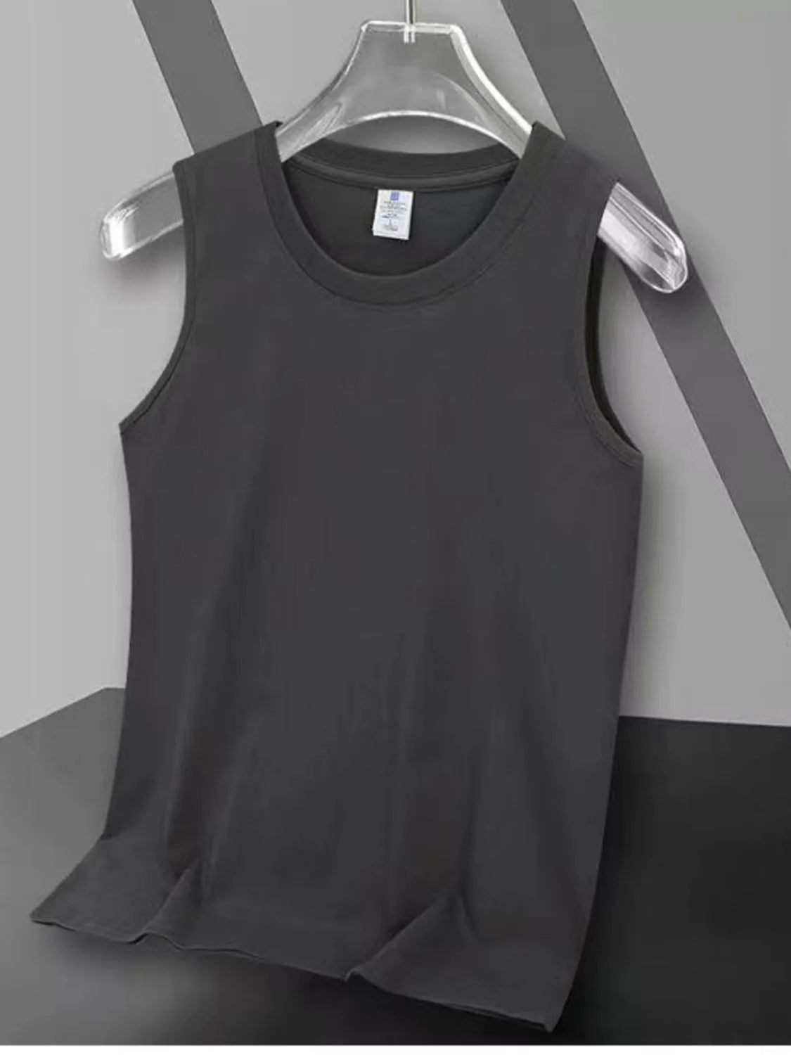 Men's Full Size Round Neck Tank Plus Size