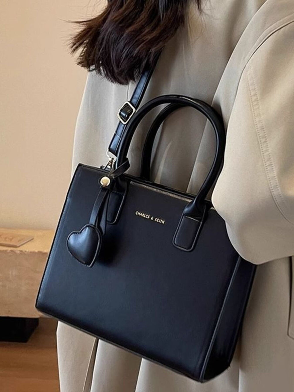 Top Handle Leather Crossbody Bag