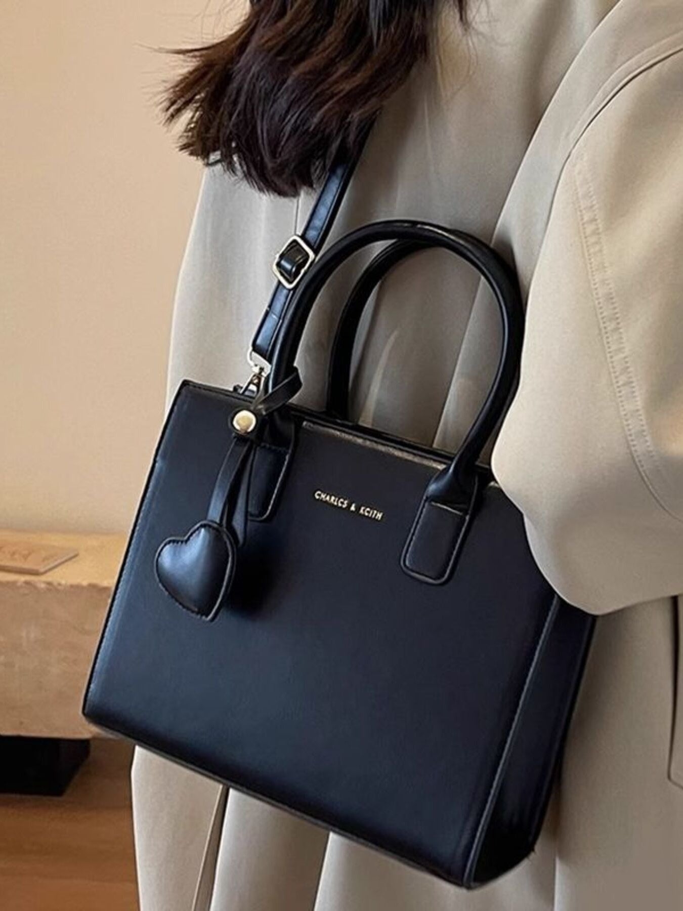 Top Handle Leather Crossbody Bag