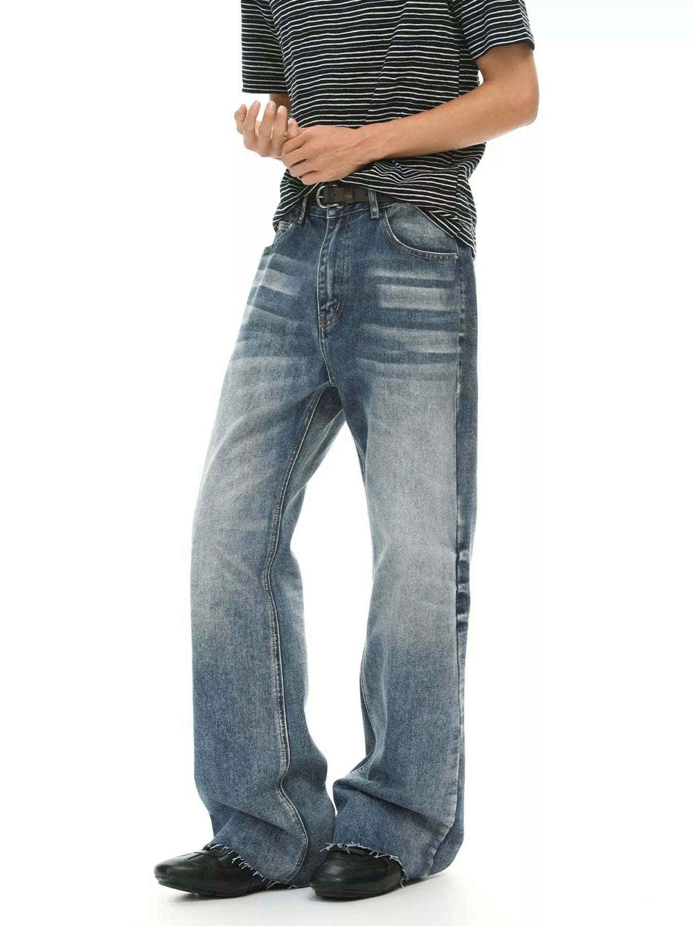 Men's Vintage Wash Flare Jeans