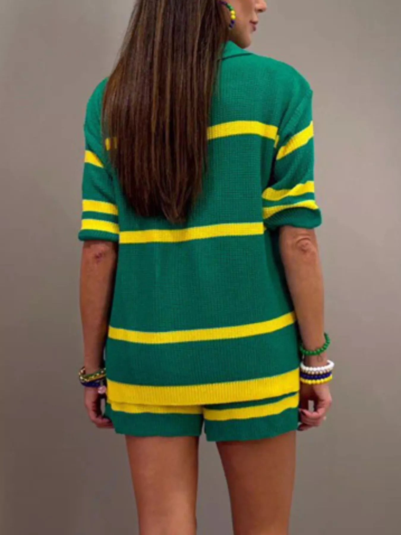 Brasil Two-Tone Top and Shorts Set