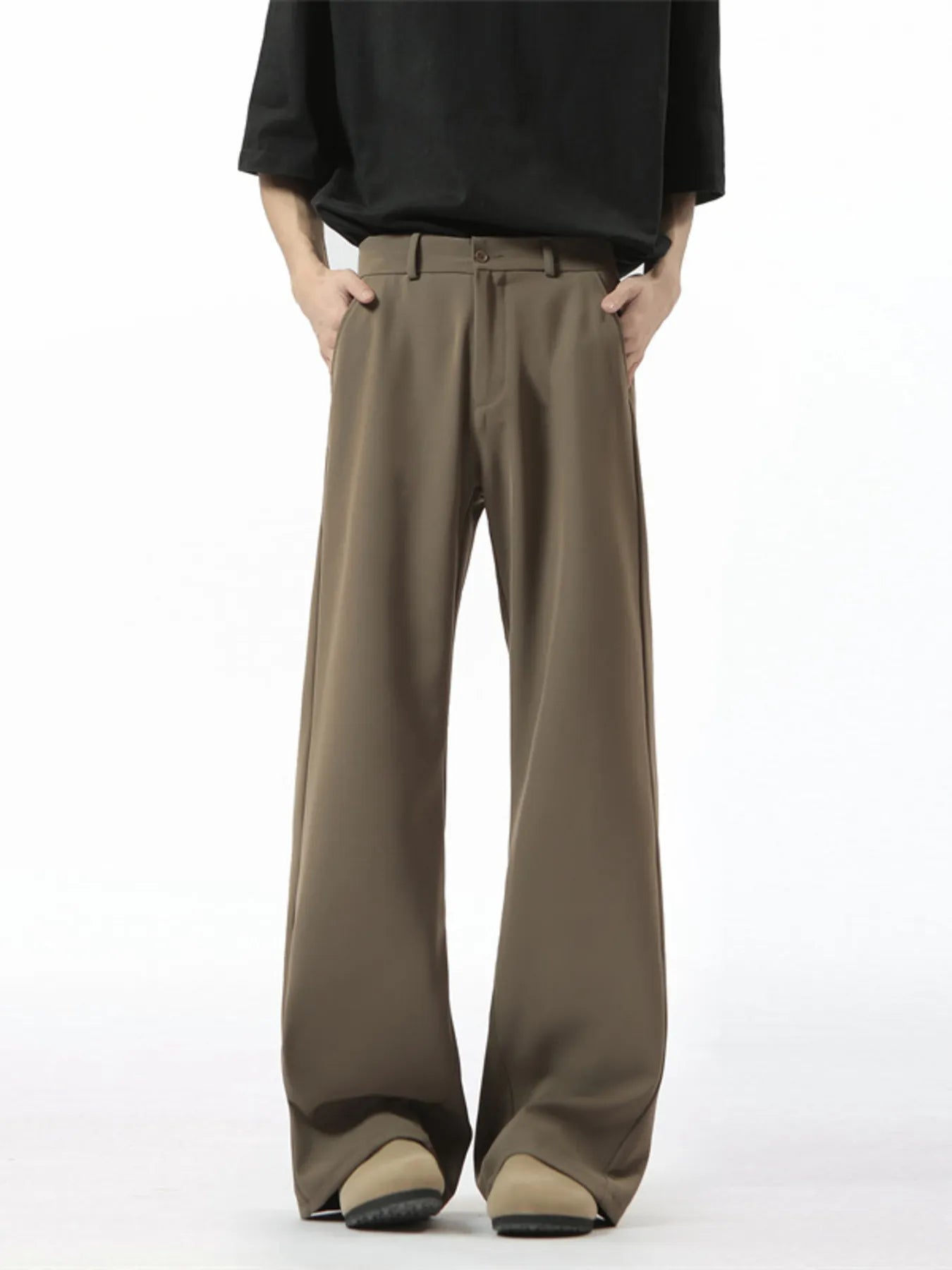 Men's Full Size Wide Leg Pants Plus Size