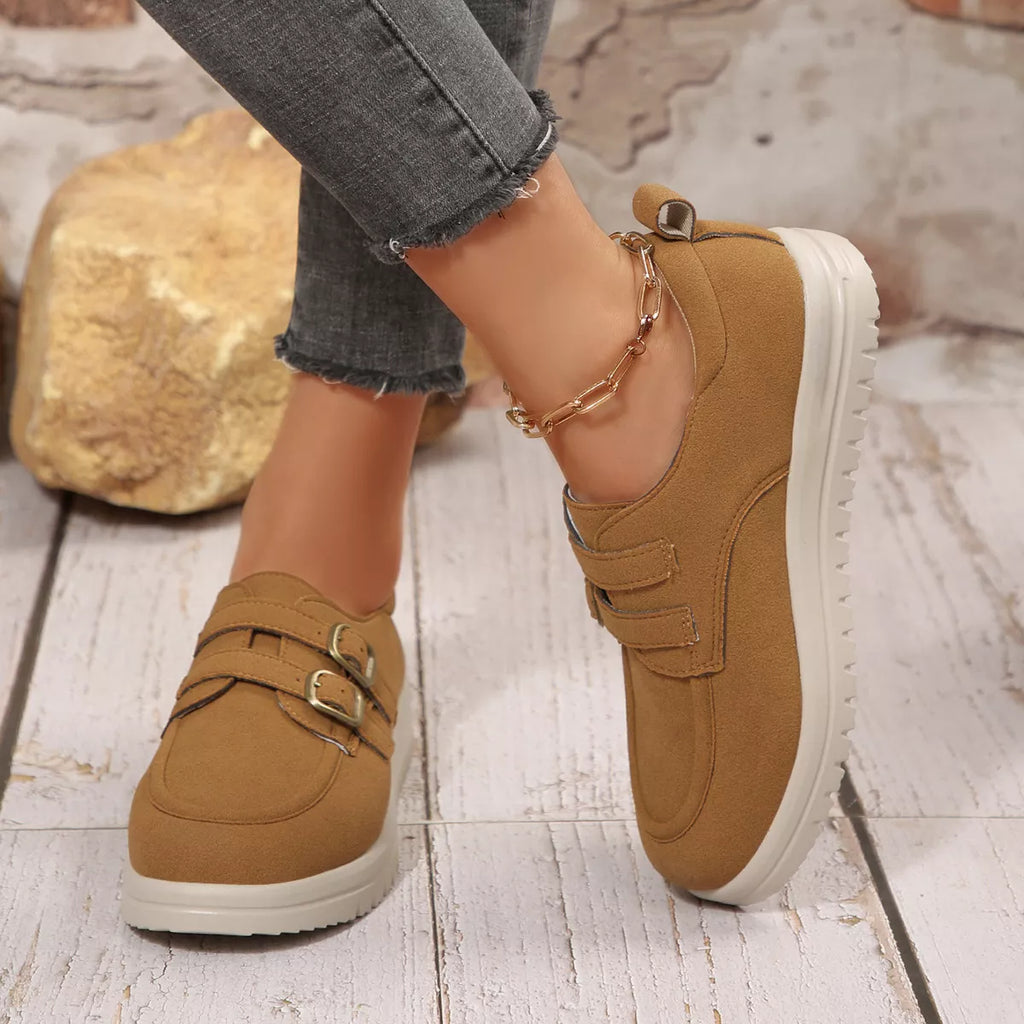 Buckle Accent Casual Loafers