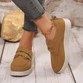 Buckle Accent Casual Loafers