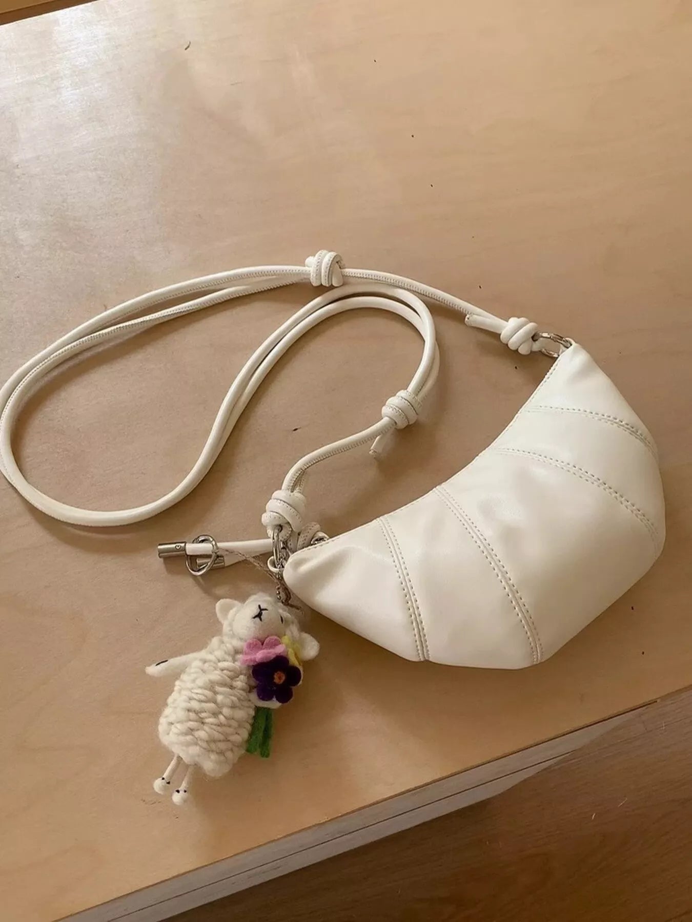 Croissant Shaped Crossbody Bag
