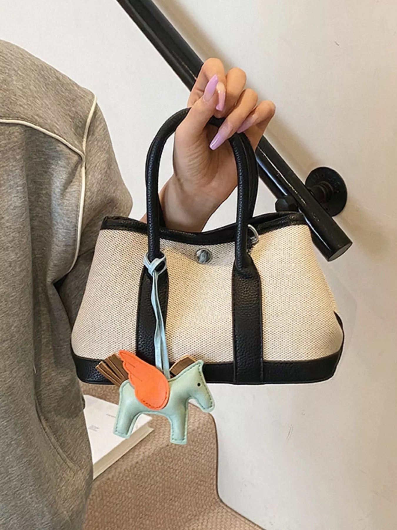 Contrast Crossbody Bag