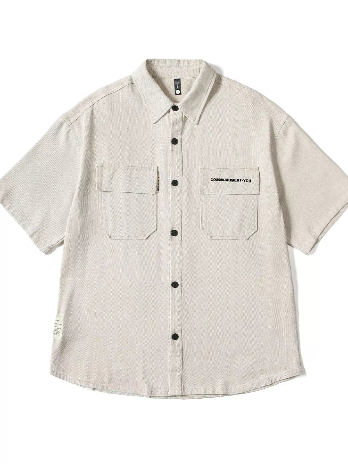 Men's Full Size Button Down Oversized Short Sleeve Shirt Plus Size