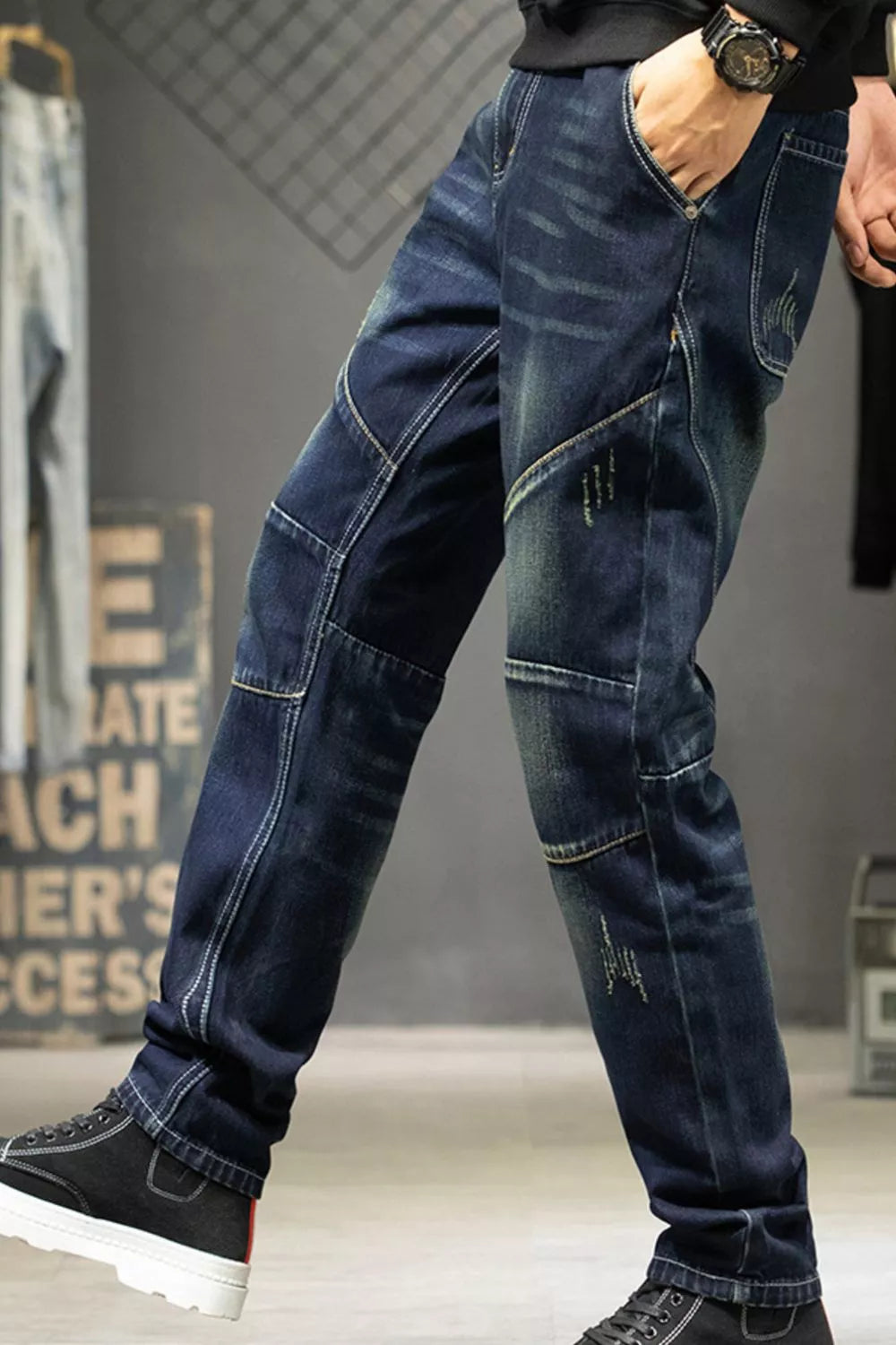 Men's Slim Fit Straight Leg Jeans