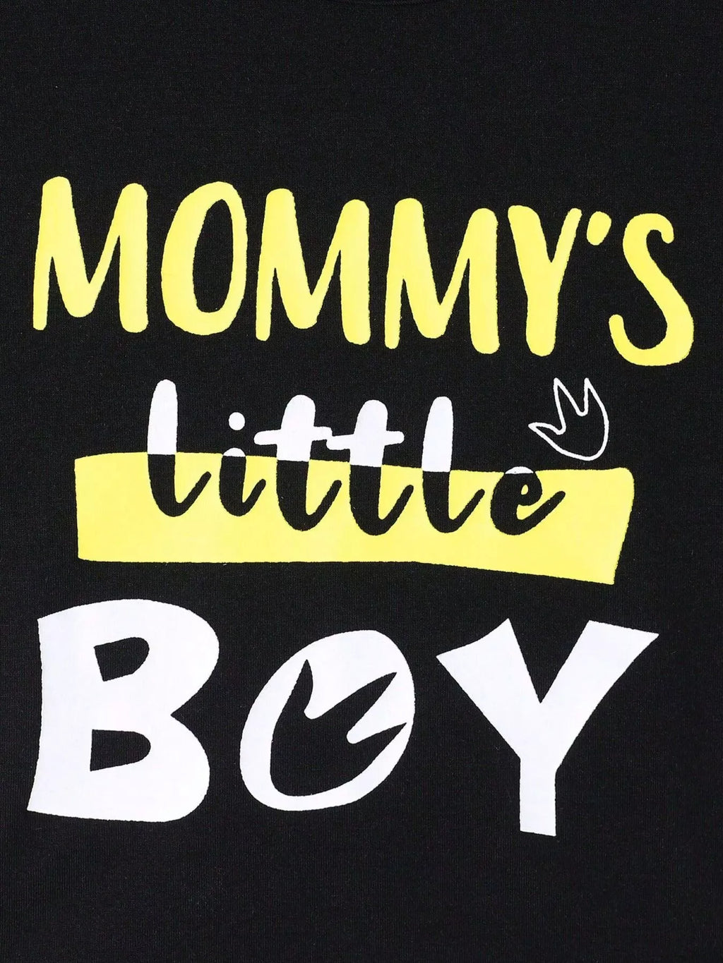 Children's Mommy's Little Boy Dinosaur Print Casual Set