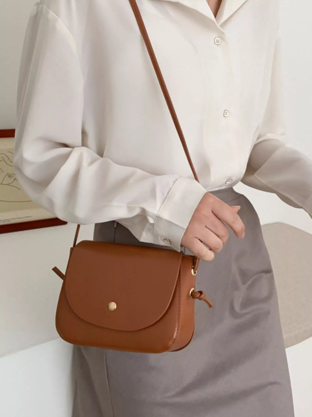 PU Leather Crossbody Bag