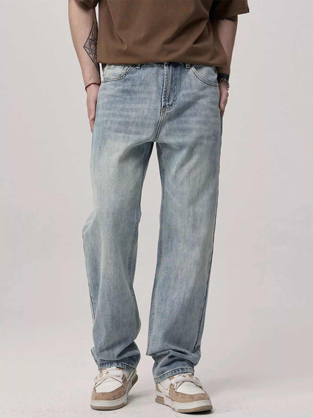 Men's Wash Loose Fit Jeans