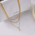 Three Layered Pendant Necklace