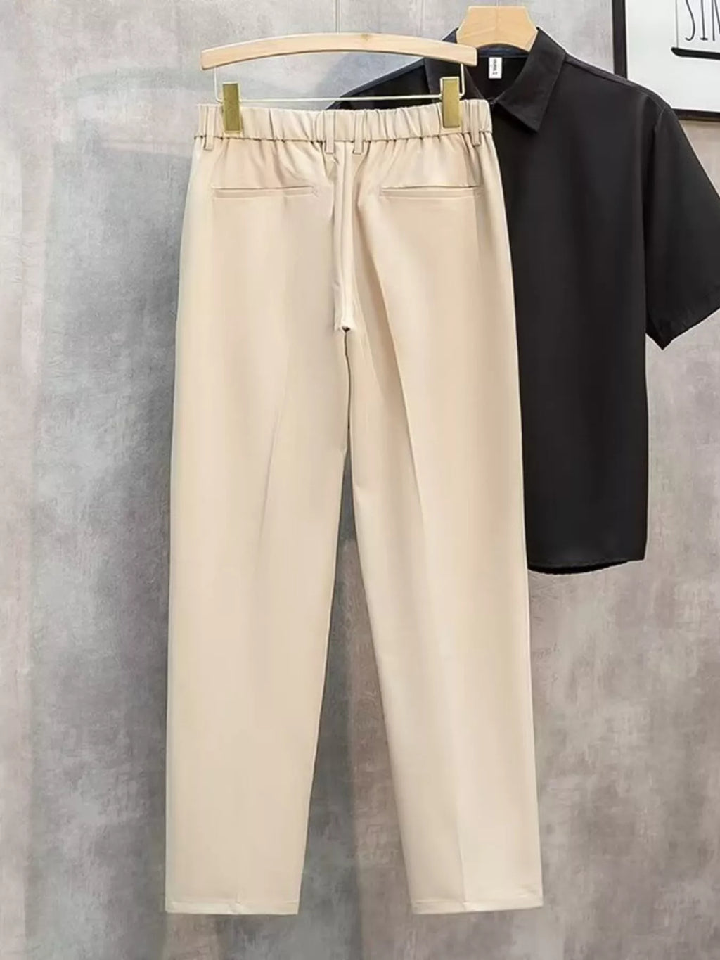 Men's Plus Size Classic Straight-Leg Pants
