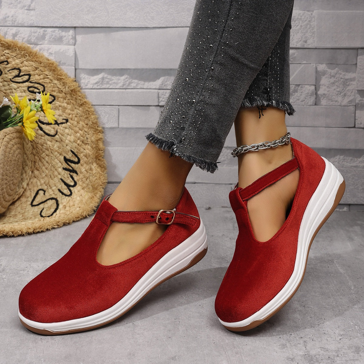 Round Toe Slip-Ons