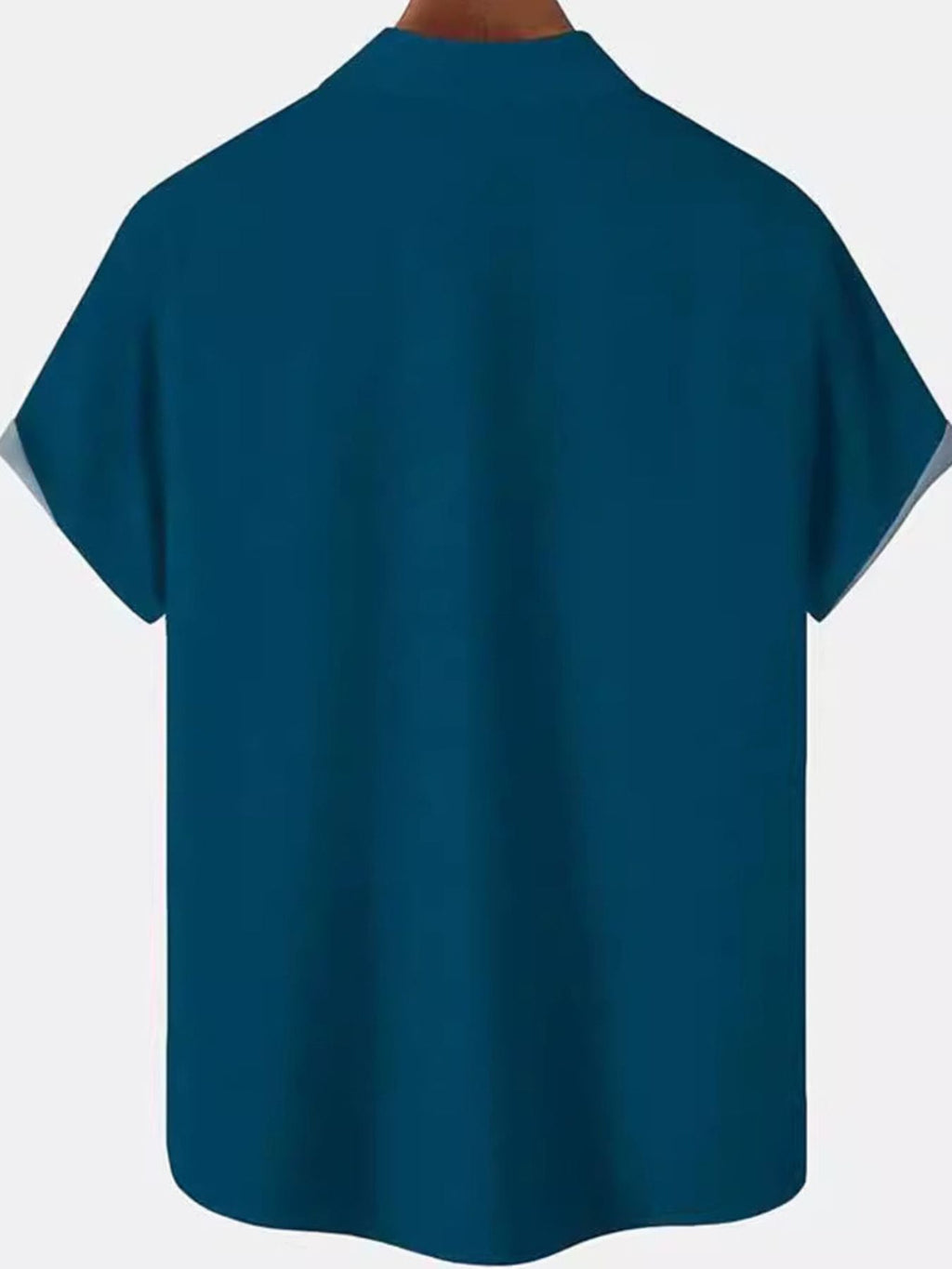 Men's Full Size Color Block Short Sleeve Shirt Plus Size