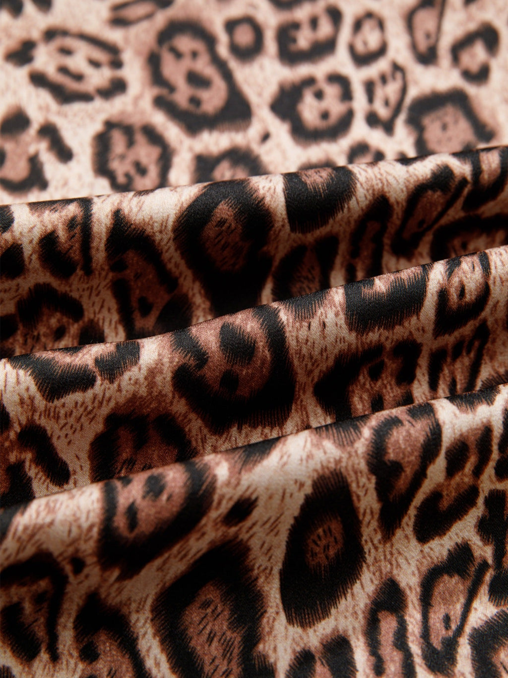 Leopard Bow Tie Puff Sleeve Blouse