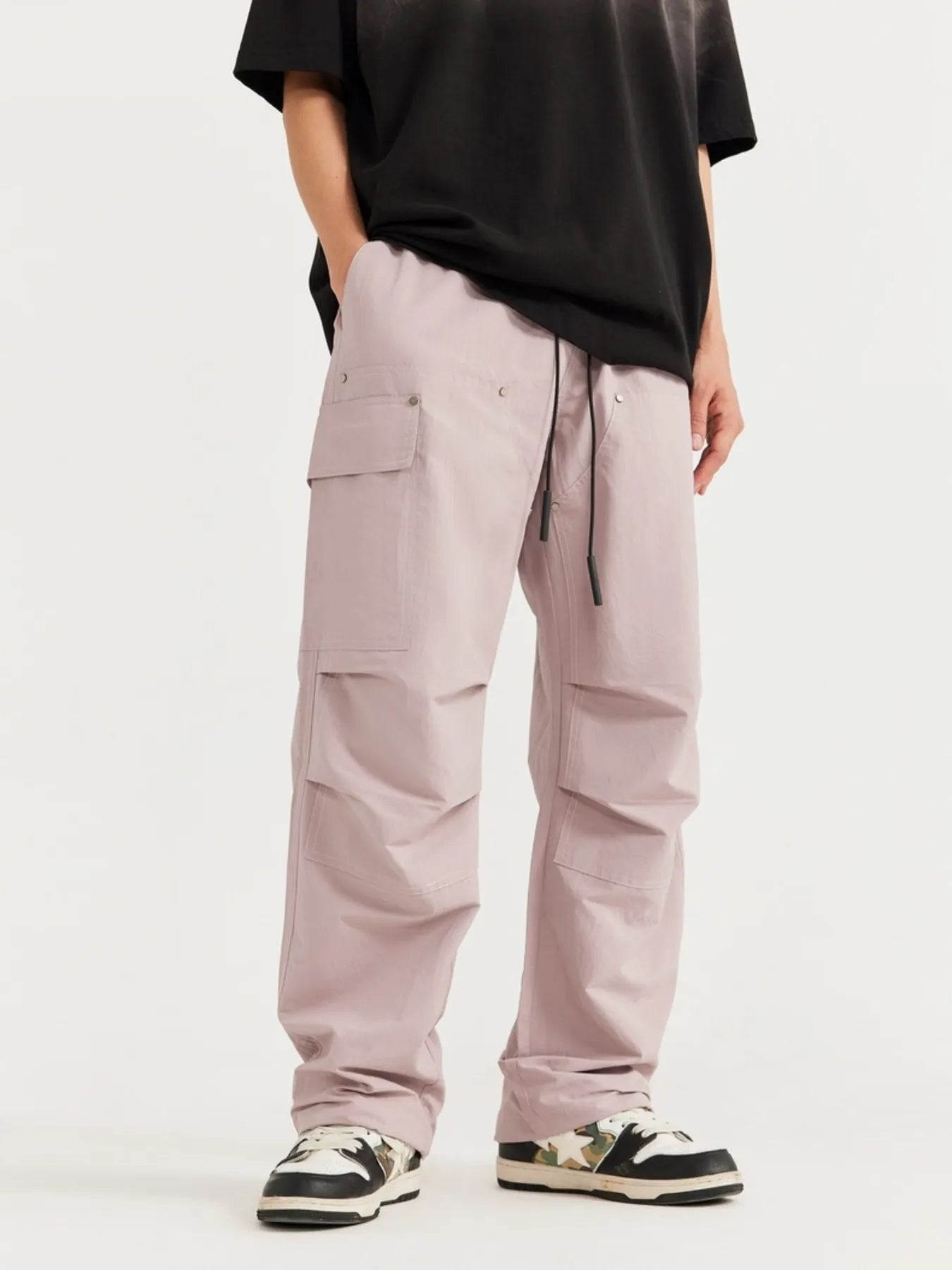 Men's Wide Leg Cargo Pants