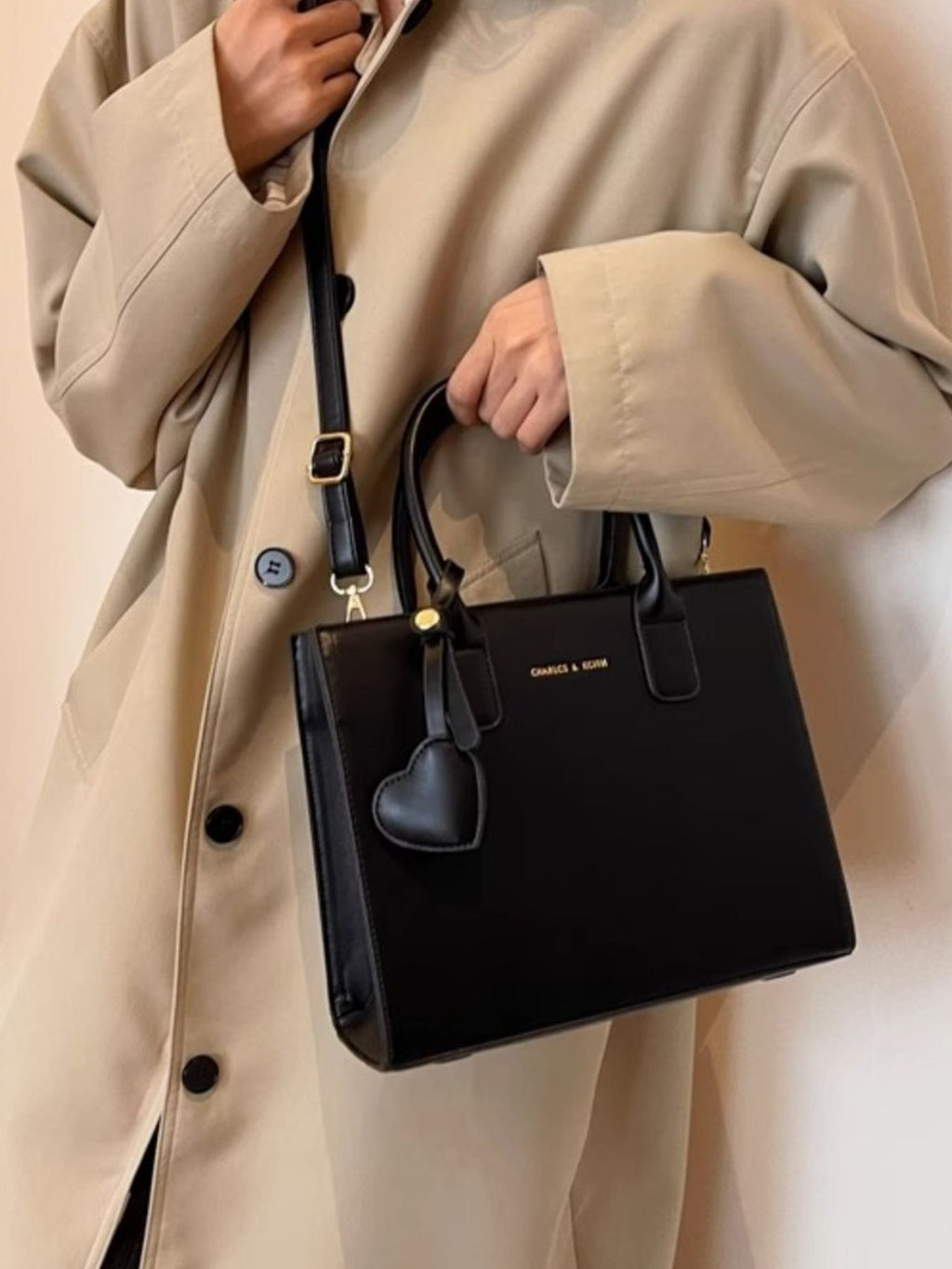 Top Handle Leather Crossbody Bag
