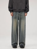 Men's Full Size Wide Leg Relaxed Fit Jeans Plus Size