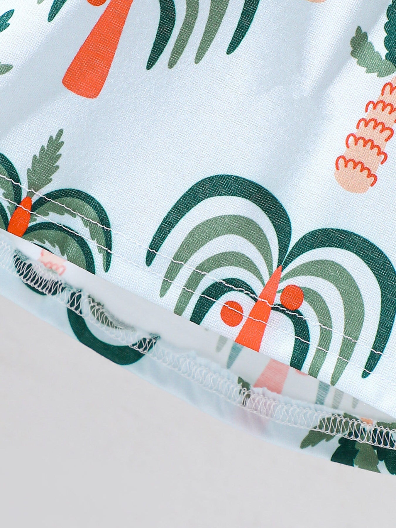 Children's Tropical Print Tee & Shorts Set