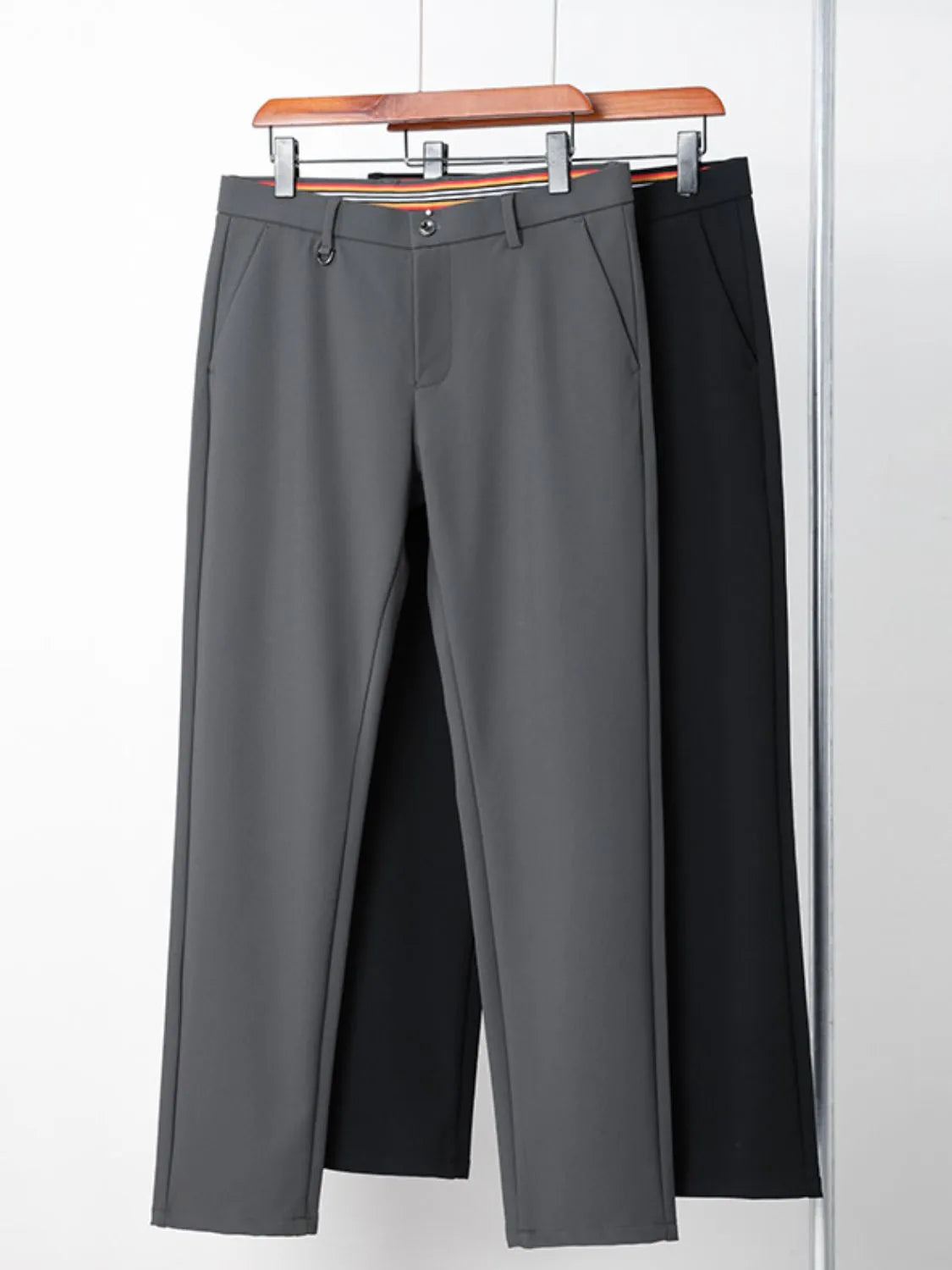 Men's Slim Fit Pants with Pockets