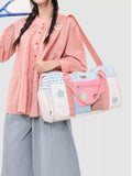 Color Block Large Capacity Travel Bag