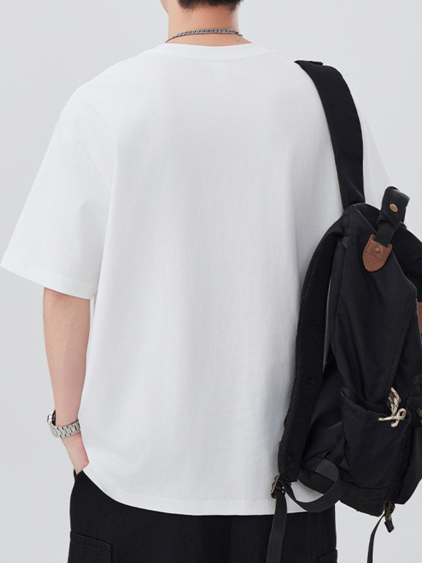 Men's Plus Size Round Neck Short Sleeve T-Shirt