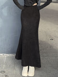 Textured Knit Mermaid Skirt